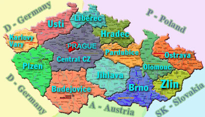 Map of Czech Dentists